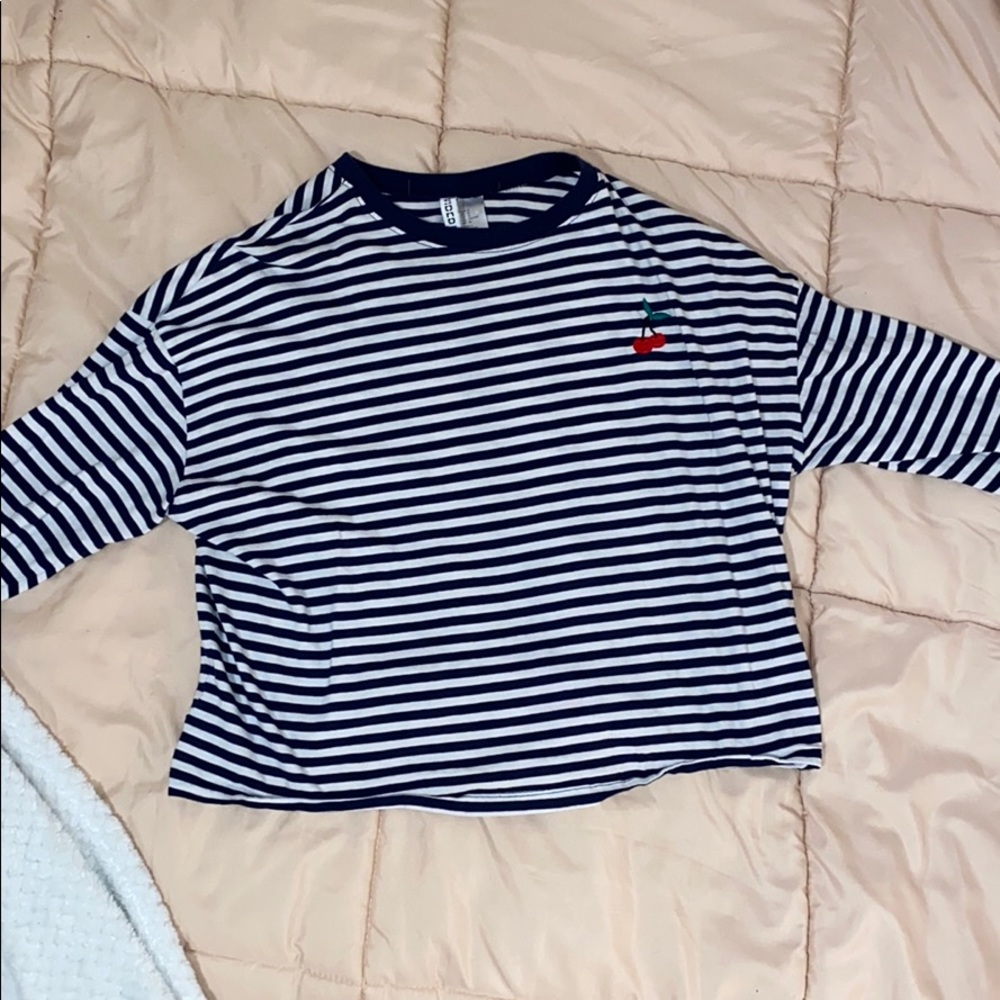 Striped Cherry Long Sleeve